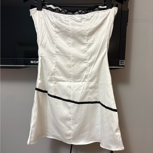 Peppermayo White Dress with Black Bow - Picture 7 of 10